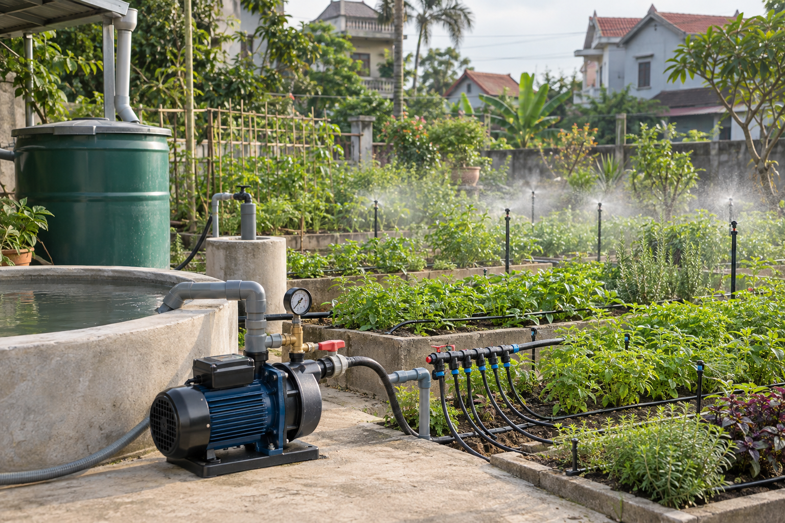 Chọn máy bơm theo nguồn nước, lưu lượng và áp lực - Máy bơm tưới tiêu - Máy Bơm Nhập Khẩu Chính Hãng