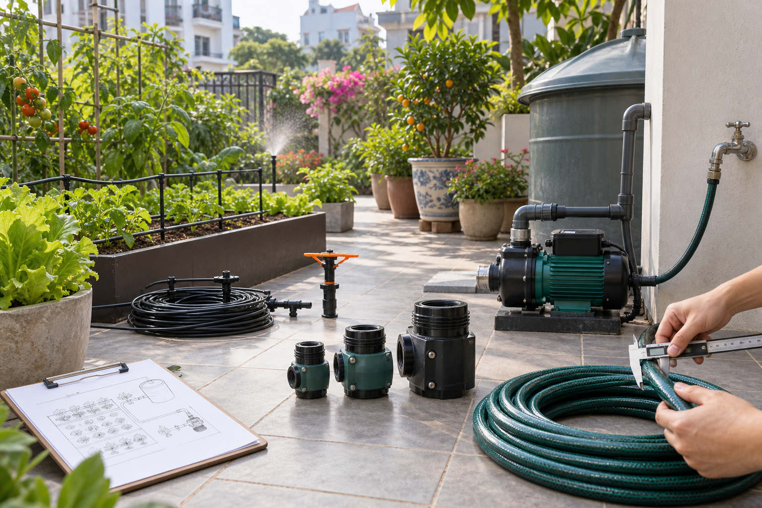 Cách xác định loại máy bơm phù hợp với vườn nhà tại Hà Nội - Máy bơm tưới tiêu - Máy Bơm Nhập Khẩu Chính Hãng