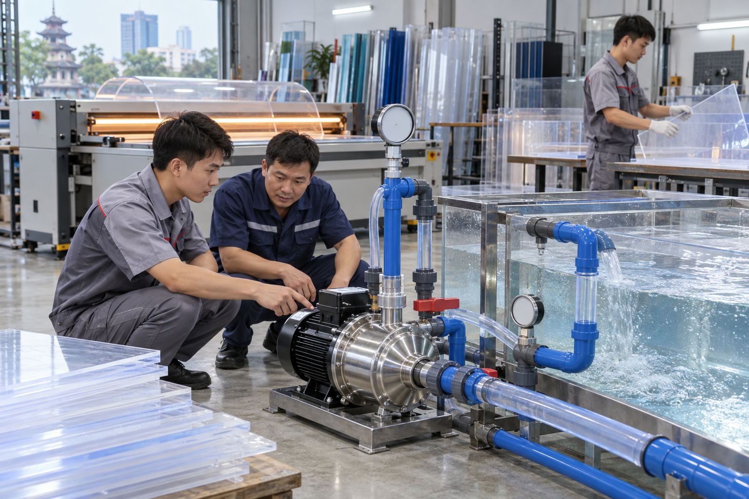 Tiêu chí chọn máy bơm cho hệ tuần hoàn trong xưởng mica - Máy bơm công nghiệp - Máy Bơm Nhập Khẩu Chính Hãng