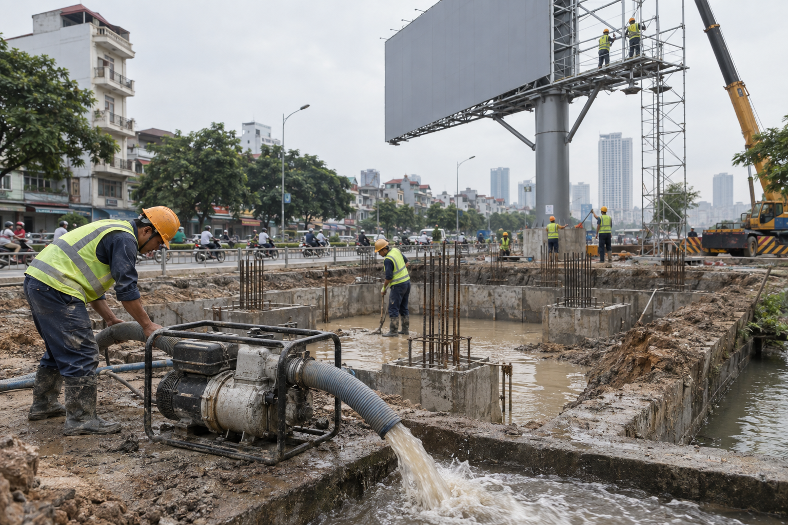 Máy bơm dùng trong thi công pano để làm gì? - Máy bơm công nghiệp - Máy Bơm Nhập Khẩu Chính Hãng