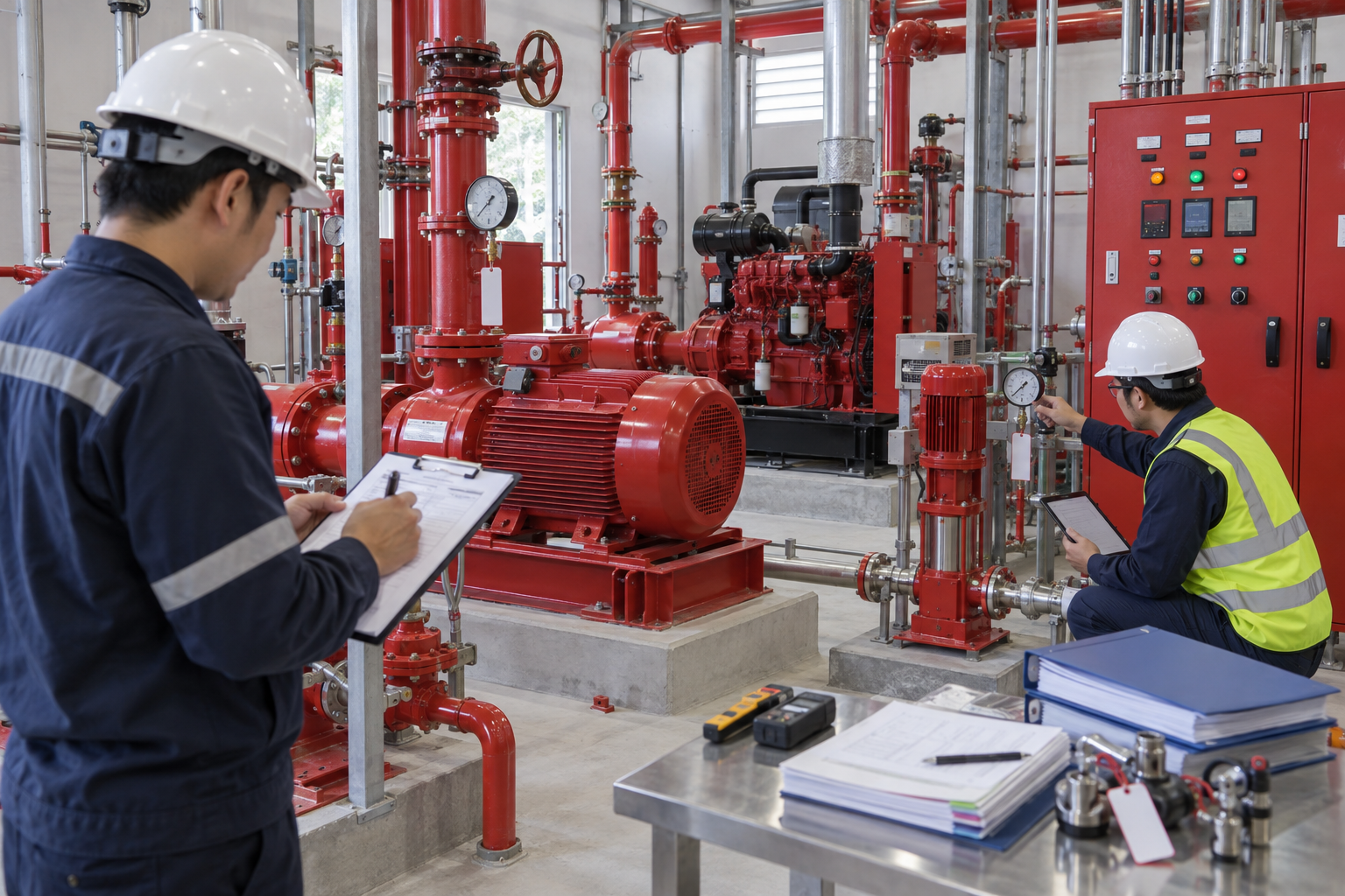Hồ sơ và thông số cần rà soát trước khi chạy thử - Máy bơm PCCC - Máy Bơm Nhập Khẩu Chính Hãng