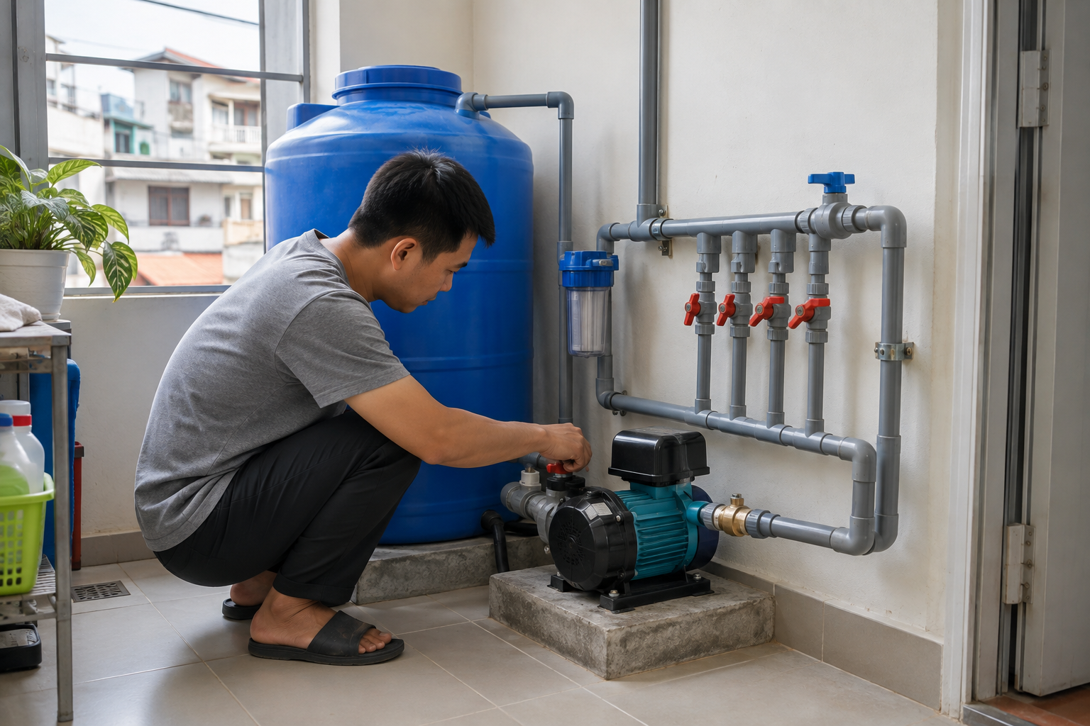 Chọn loại máy bơm tăng áp phù hợp cho nhà trọ - Máy bơm tăng áp - Máy Bơm Nhập Khẩu Chính Hãng